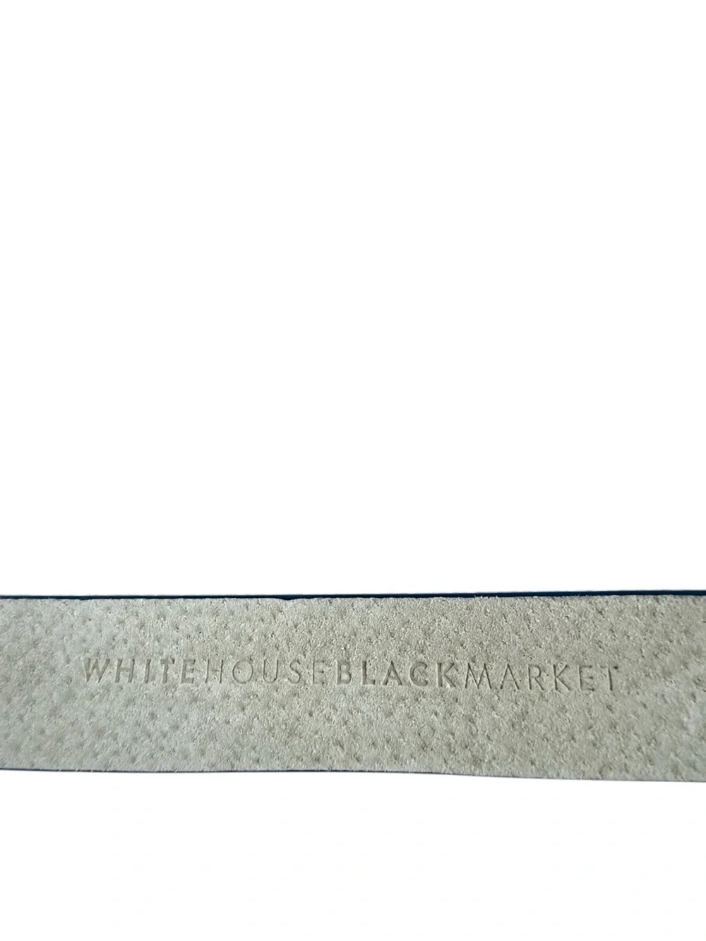 White House Black Market CrocodileTextured Teal Stretchy Belt Size Small Office